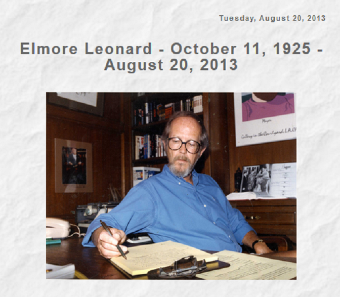 RIP Elmore Leonard