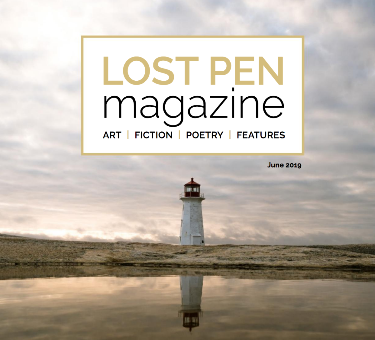 image of the cover of Lost Pen Magazine Inagural issue June 2019