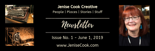 image for June 1, 2019, newsletter for JeniseCook.com