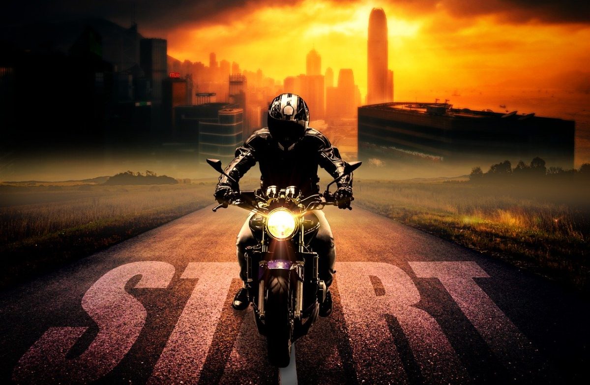 Story Brian's Journey written by JeniseCook.com image of man on motorcycle