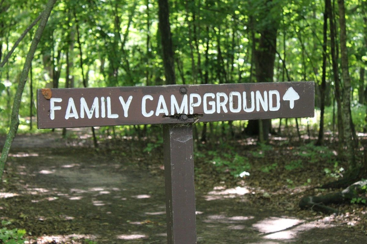 photo image of campground sign for the story Campground's Closed by author JeniseCook.com