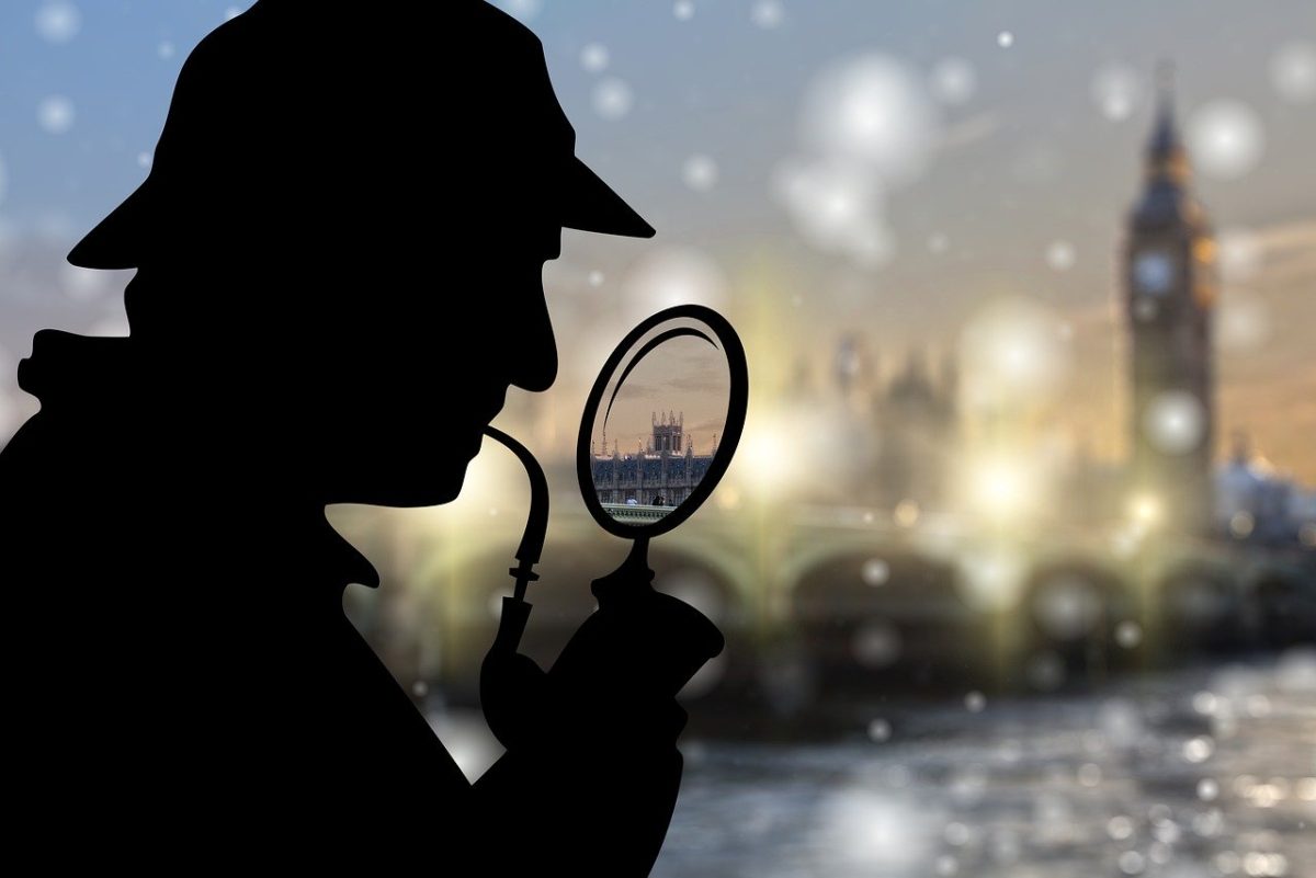 image of sherlock holmes by geralt on pixabay.com for story elementary by author jenisecook.com
