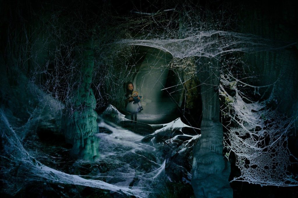 image of girl lost in dark cave for story Escape by JeniseCook.com