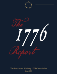image screenshot cover of The 1776 Report January 2021