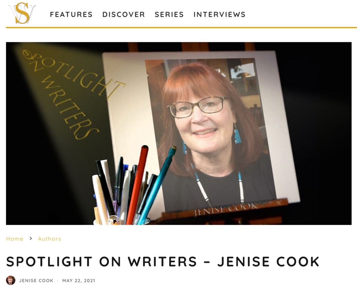 Screenshot of Spillwords Press Spotlight on Writers Interview of Jenise Cook